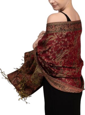 Achillea Reversible Paisley Pashmin...