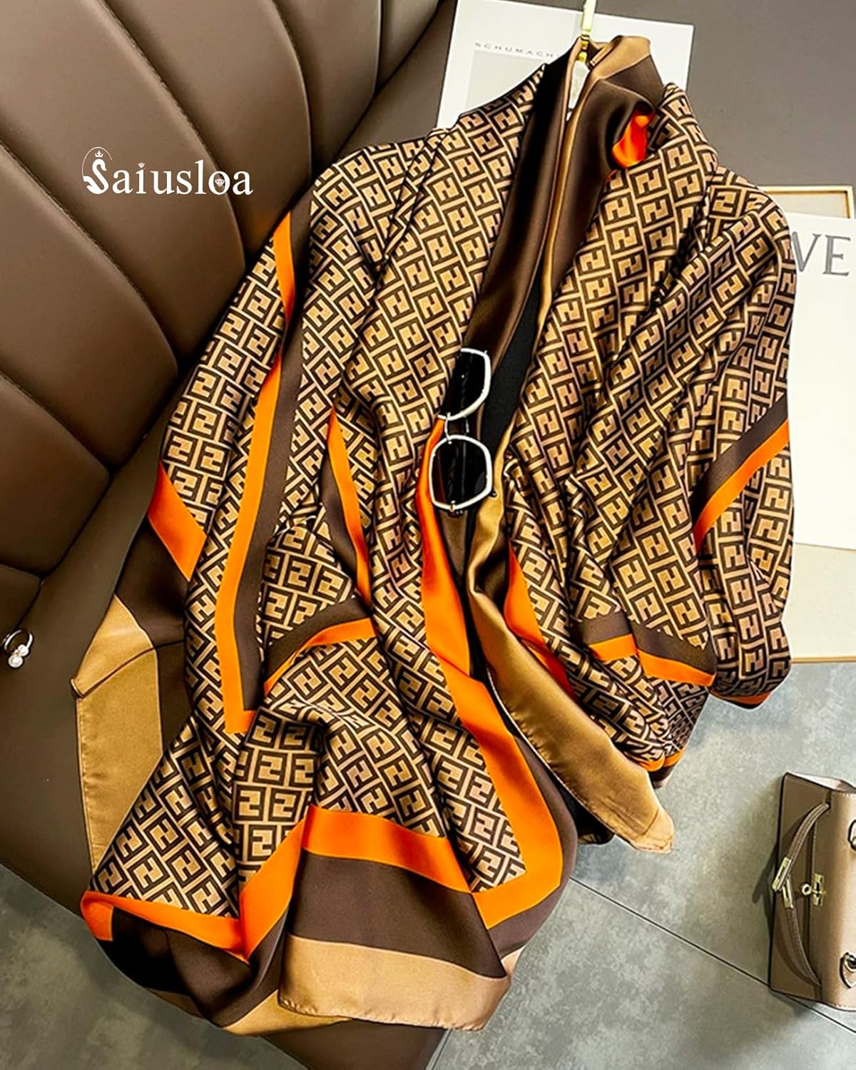 Dress Scarves Shawl Wraps Long Silky Scarf for Women Dressy Fashion Lightweight for Decorative Formal Evening Gowns - Image 2