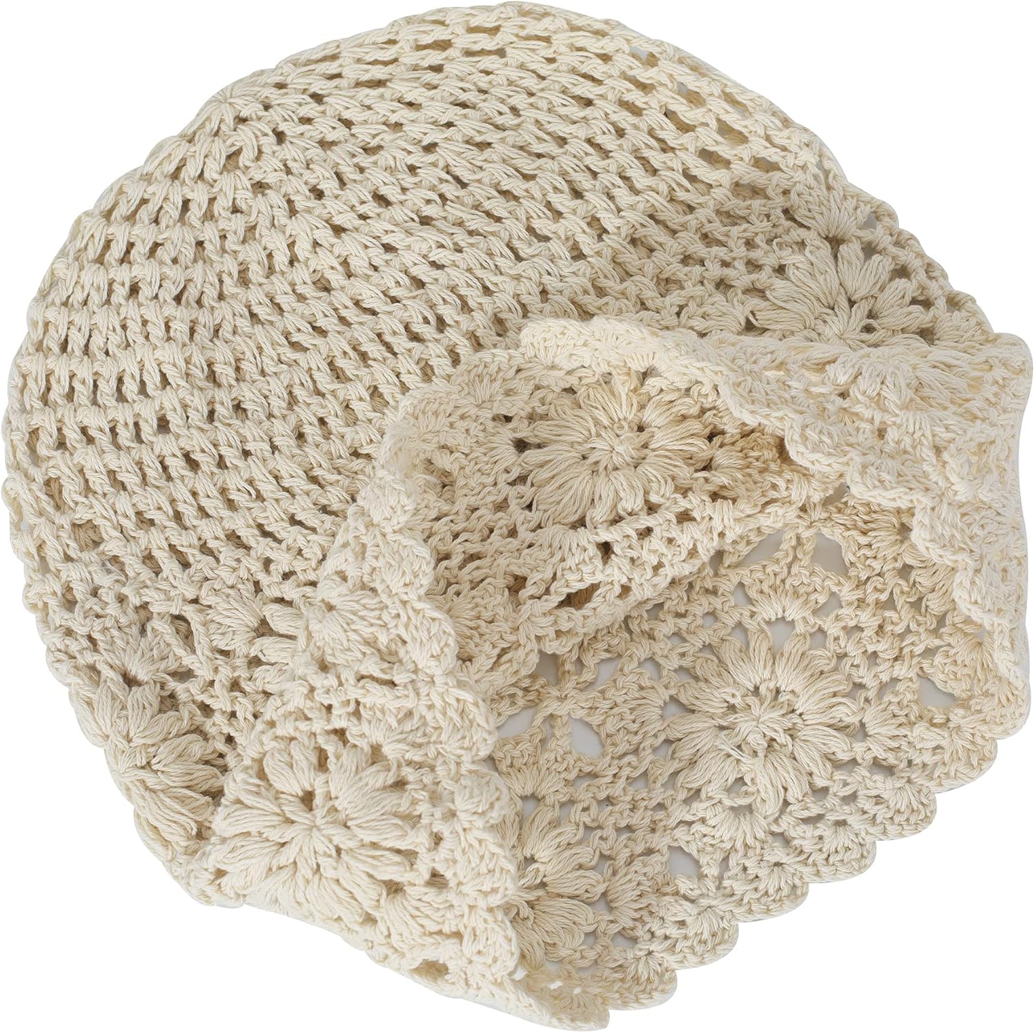 ZLYC Women Cotton Crochet Slouchy Beanie Hat Handmade Knit Summer Skull Cap - Image 8