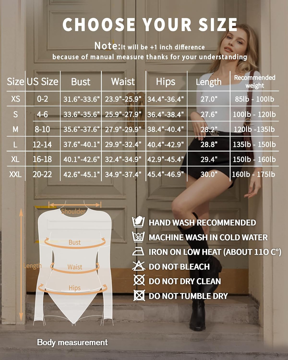 MANGOPOP Women's Square Neck Short Sleeve Long Sleeve Bodysuit Sexy Body Suits Shirt Slim Fitted Tops - Image 5