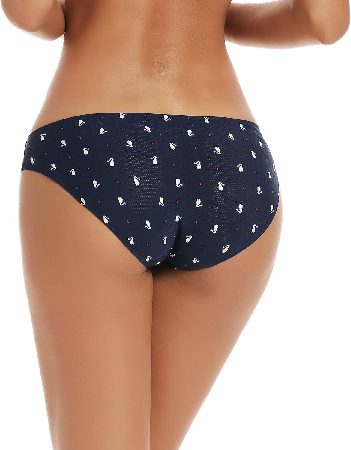 voenxe Women Bikini Underwear,Seamless Breathable Ladies Panties,No Show Comfortable Briefs Undies,Invisible Hipster,5-Pack - Image 5