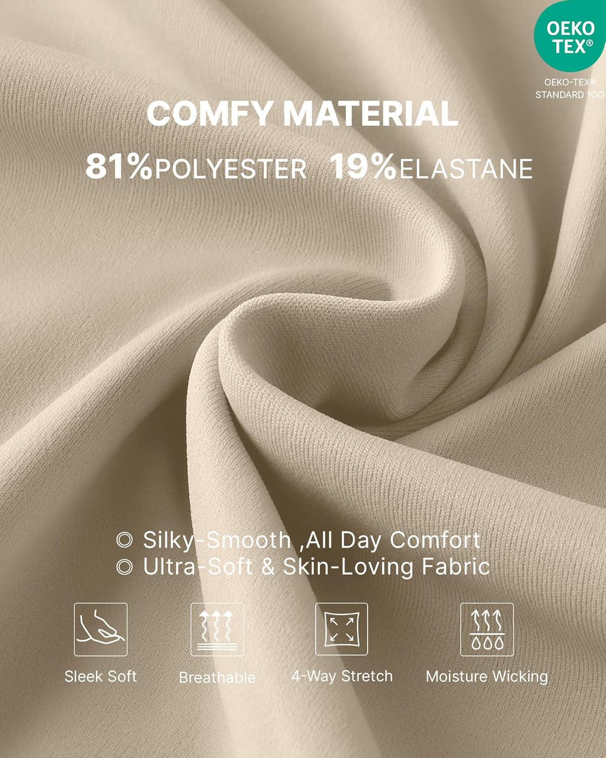 G4Free EverGoing Maternity Pants Over the Belly Yoga Dress Work Stretchy Lounge Pregnancy Wide Leg Trousers with Pockets - Image 5