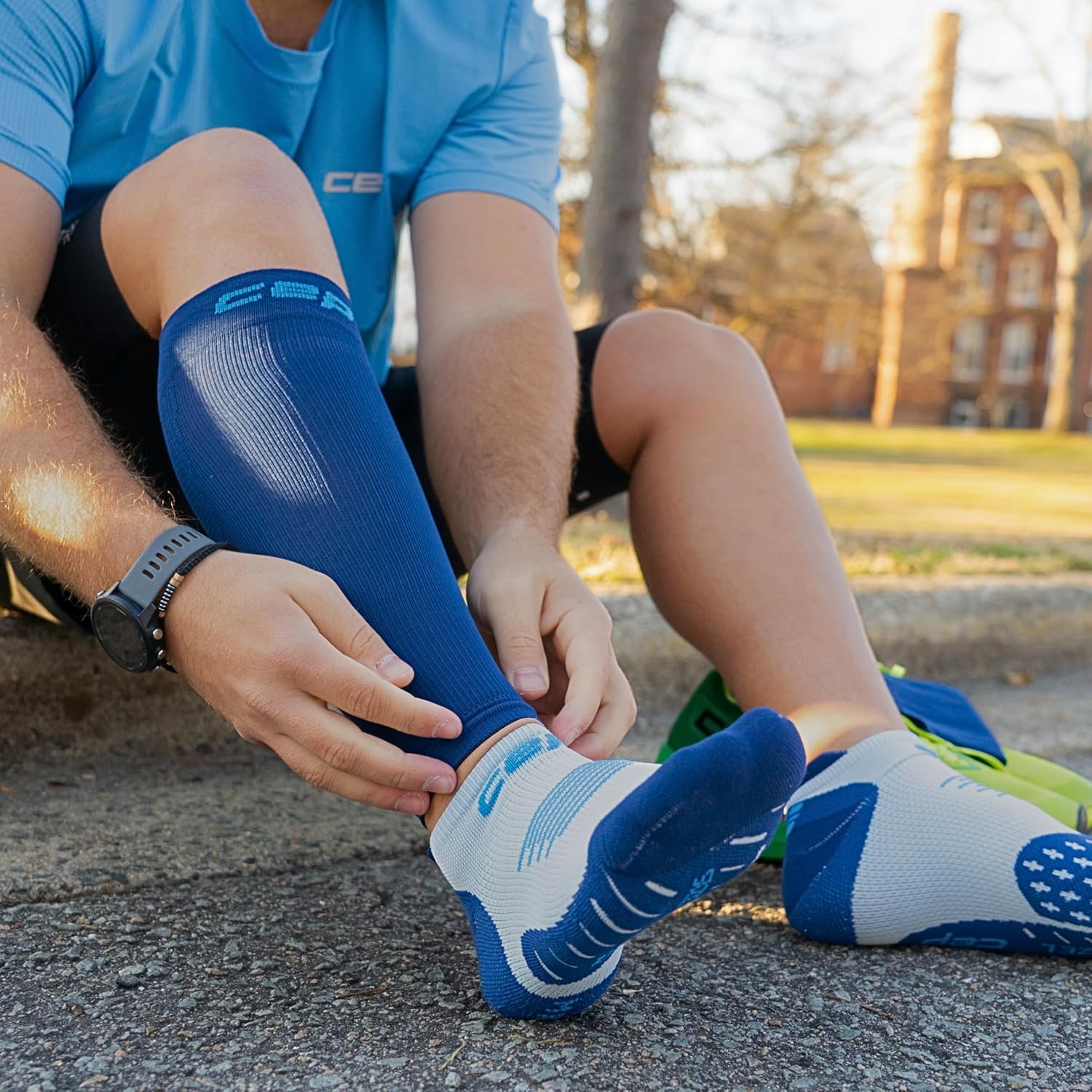 CEP Core Run Calf Sleeves 5.0 for Women – Compression Support, Breathable Fabric, Shin Splint Relief & Recovery - Image 4