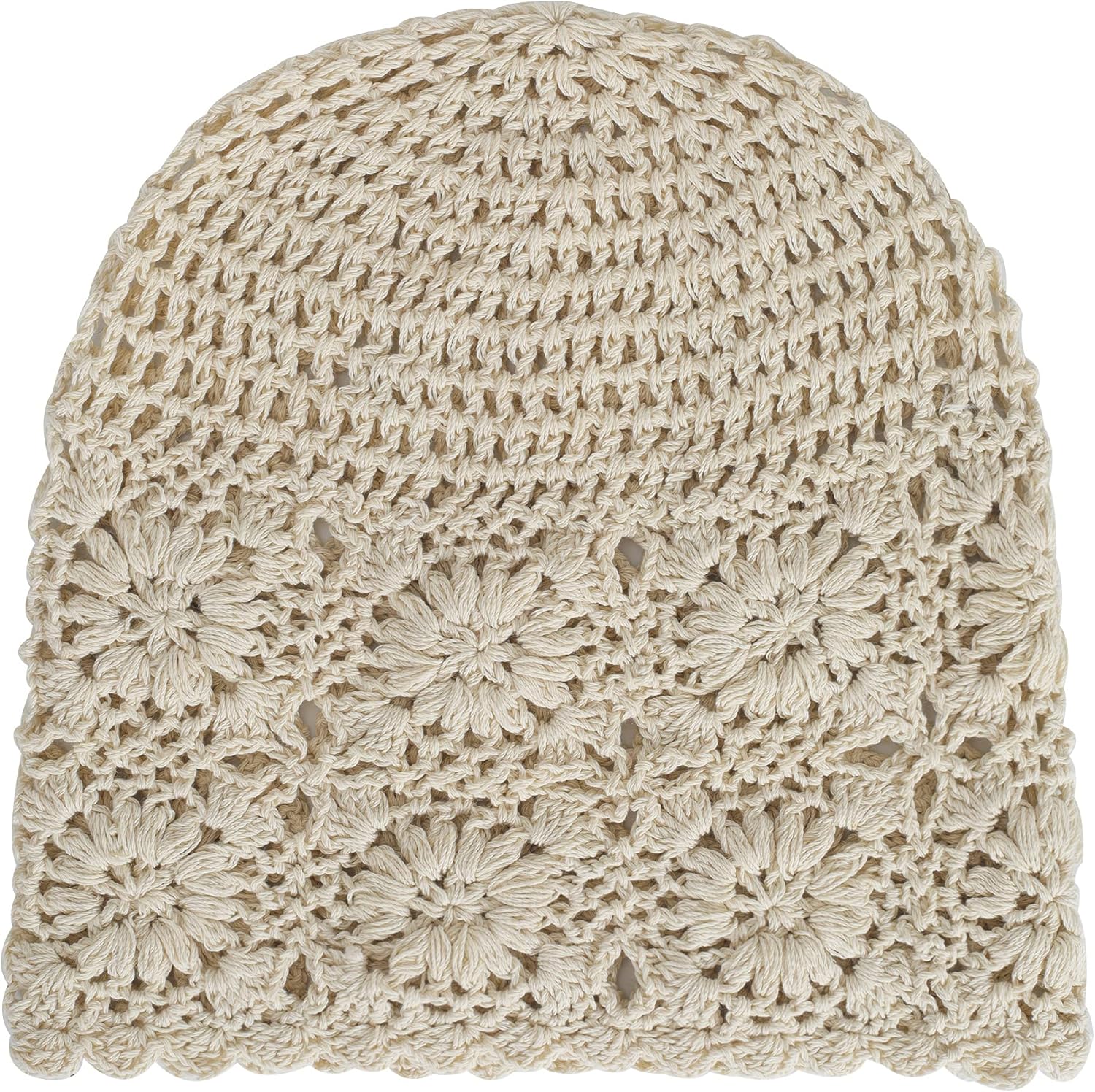 ZLYC Women Cotton Crochet Slouchy Beanie Hat Handmade Knit Summer Skull Cap - Image 5