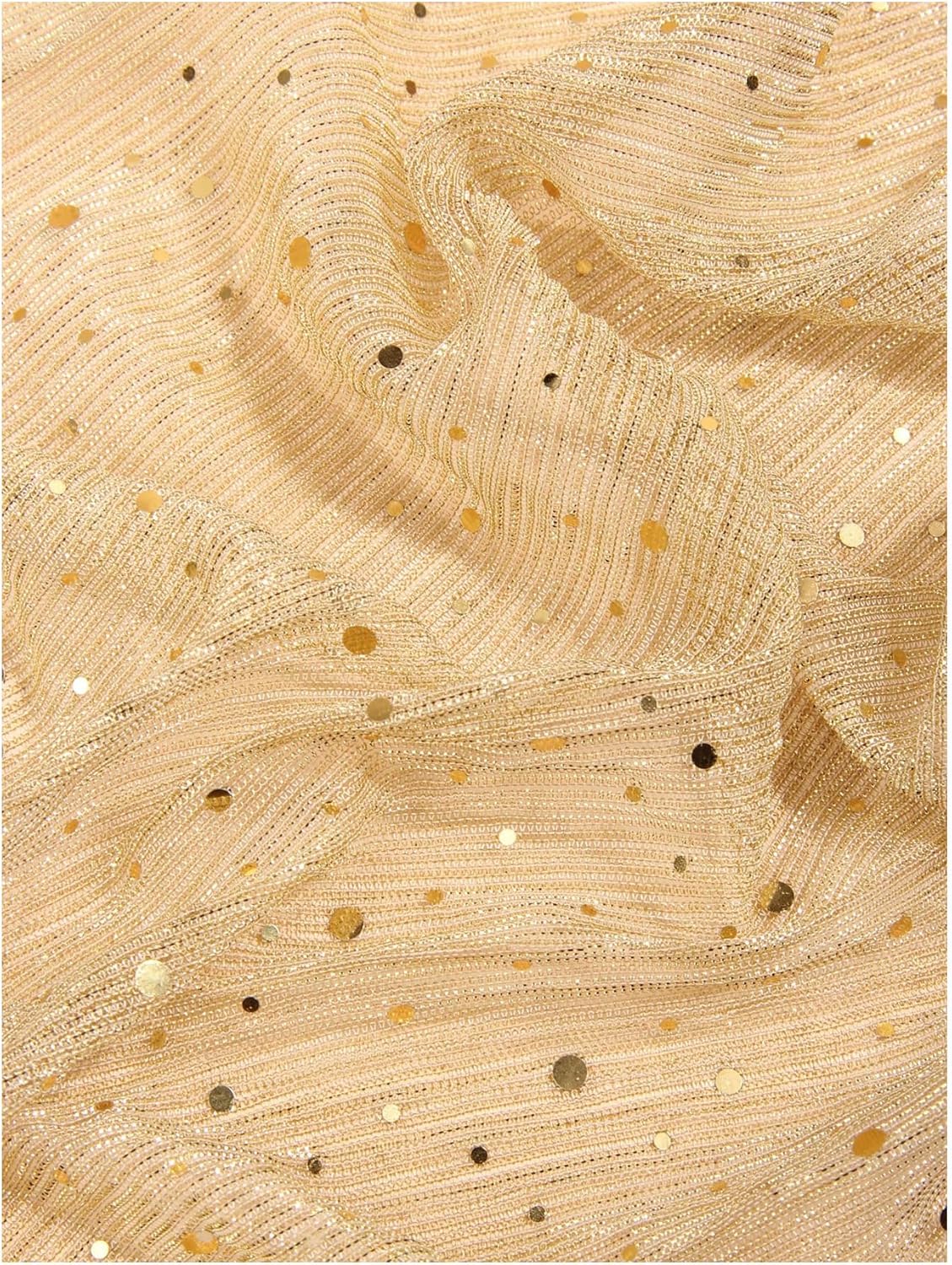 Floerns Women's Sequin Bandana Square Scarf Silk Scarves Mesh Shawl and Wrap for Evening Dresses - Image 3