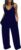TOPSRANI Women Casual Jumpsuits One Piece Outfits Cute Rompers Sleeveless Spaghetti Strap Loose Wide Leg Pants with Pockets