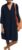 Lafural Womens V Neck Cotton Casual Loose Shift Tunic Smock Summer Dresses Vacation Dress 3/4 Sleeve Pocket