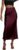 SOLY HUX Women’s Elegant Satin Skirts High Waisted Flared Casual Work Office Fishtail Midi Skirt