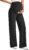 G4Free EverGoing Maternity Dress Yoga Pants with Pockets Over The Belly Stretchy Work Slack Pregnancy Wide Leg Trousers