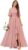 OFEECHUN Flutter Sleeve Chiffon Bridesmaid Dresses for Women with Slit A Line Ruffle Formal Wedding Guest Dress with Pockets