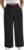 Eytino Womens Plus Size Wide Leg Pants Crossover Waist Pleated Front Casual Work Pants Lounge Trouser with Pockets(1X-5X)