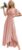 Chiffon A Line Bridesmaid Dresses for Women Flutter Sleeve Long Formal Evening Dress with Slit