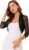 Allegra K Women’s 3/4 Sleeve Sheer Mesh Shrug Open Front Cropped Bolero Cardigan