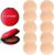 FJYQOP Silicone Nipple Covers – 5 Pairs, Women’s Reusable Adhesive Silicone Pasties Nippleless Covers Round