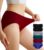 OLIKEME Women’s Underwear Wicking Stretch Hipster Panties for Women Breathable Full Coverage No Show Underwear 6 Pack