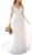 Findlovewedding Wedding Dresses for Bride with Lace Appliques Chiffon A Line Women Dress Long Sleeves Beach Bride Dress