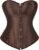 HNGHOU Women’s Bustier Corset Top Plus Size Satin Waist Cincher Overbust Bustiers