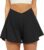 FireSwan Crossover Athletic Shorts for Women 2 in 1 Flowy Running Shorts with Pockets Spandex Butterfly Workout Tennis Skorts