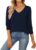 QUALFORT Women’s 100% Cotton Sweater, Basic Lightweight Long Sleeve Pullover