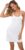 AUHEGN Women’s Basic Adjustable Spaghetti Strap Cami Slip Mini Dress