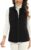 Xeoxarel Women’s Fleece Vest with 6 Pockets (XS-2XL)