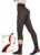 iceROSE Fleece Lined Tights Women – Sheer Black Thermal Leggings Thick Warm Pantyhose Fake Translucent Dress for Cold Winter