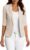 Mina Self 2026 Women’s Summer 3/4 Sleeve Linen Blazer – Lightweight Breathable Fully-Lined Slim Office Jacket with Pockets