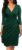 Berydress Women’s Classic 3/4 Sleeve V Neck Sheath Casual Party Work Faux Black Wrap Dress
