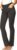 Stretch Slacks for Women – Wear to Work – Tummy Control Waistband – Bootcut Dress Pants with Pockets (Available in Plus Size)