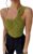 OYOANGLE Women’s One Shoulder Going Out Bodysuit Tops Asymmetrical Textured Sleeveless Concert Tank Tops