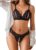 Avidlove Lingerie Sets for Women Sexy 2 Piece Lace Bra and Panty Matching Set Cutout Lingerie