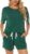 LOCUBE Women’s Pajama Set Soft Comfy 2-Piece Short Sleeve Lounge Sleepwear with Drawstring Shorts and Pockets