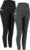 Fengbay 2 Pack High Waist Yoga Pants with Pockets, Tummy Control Workout Running Yoga Leggings for Women