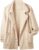 Ainangua Classic Trench Coats for Women Double Breasted Blazer Fleece Peacoat Jackets Essentials Fall Winter Coat