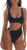 SUUKSESS Women Sexy One Piece Tummy Control Swimsuit Cutout Backless Bathing Suit