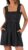 Caracilia Women’s Summer Casual Smocked Rompers Square Neck Sleeveless Loose Shorts Jumpsuit 2026 Beach Vacation Outfits