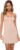 AUHEGN Women’s Basic Adjustable Spaghetti Strap Cami Slip Mini Dress