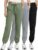 Real Essentials 3 Pack: Women’s Fleece Jogger Sweatpants (Available in Plus Size)