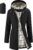 iCreek Women’s Rain Jacket Packable Long Raincoat Hooded Plaid Lined Trench Coat Waterproof Windproof Lightweight for Outdoor