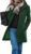 CHARTOU Women’s Casual Thicken Wool Blend Stand Collar Single Breasted Pea Coat