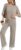 Addtoo Womens 2 Piece Lounge Sets 2026 Short Sleeve Ribbed Knit Pajamas with Pockets