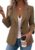 Mina Self 2026 Summer Women’s Casual Blazer Jacket – Lightweight Fully Lined Classy Work Office Button Suit with Pockets