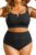Yonique Women Plus Size High Waisted Bikini – Ribbed Two Piece Swimsuit Tummy Control Bathing Suit V-Wired 2026 Swimwear