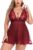Avidlove Women Plus Size Babydoll Lingerie Lace Chemise Mesh Sleepwear