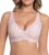 Jelly Wireless Bra Deep V Push Up Seamless T-Shirt Comfortable Plunge No Underwire Bras with Adjustable Straps Everyday Bras