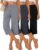 3 Pack Women’s Capri Pants Wide Leg Yoga Sweatpants Casual Loose Summer Lounge Workout Cropped Jogger with Pockets