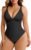 FeelinGirl Shapewear Bodysuits for Women Tummy Control Body Suits Deep V Neck Thong Body Shaper