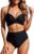 High Waisted Underwire Bikini Sets – Women 2025 Two Piece Swimsuits Halter Bathing Suits with Tummy Control Bottom