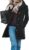 CHARTOU Women’s Casual Thicken Wool Blend Stand Collar Single Breasted Pea Coat