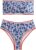 WDIRARA Women’s Floral Print Strapless Lace Up Bikini Swimsuit 2 Piece Bathing Suit